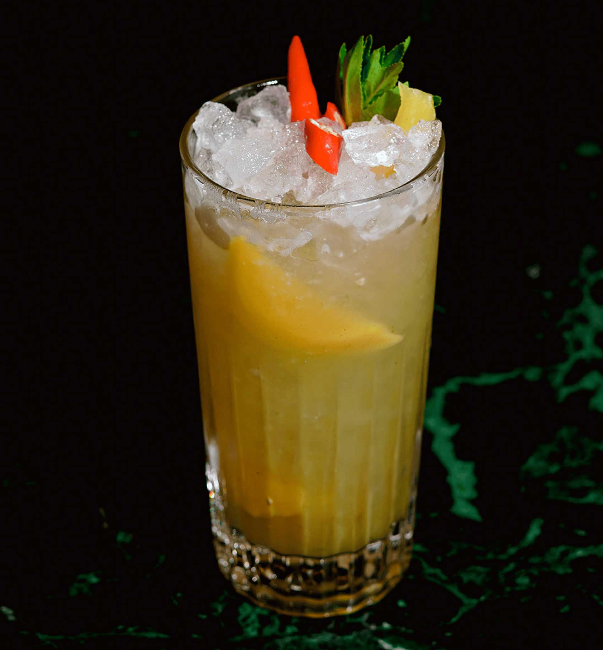Cocktail au citron avec glace